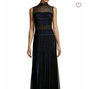Tadashi Shoji Mockneck Lace Dress
